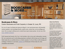 Tablet Screenshot of bookcasesandmore.net